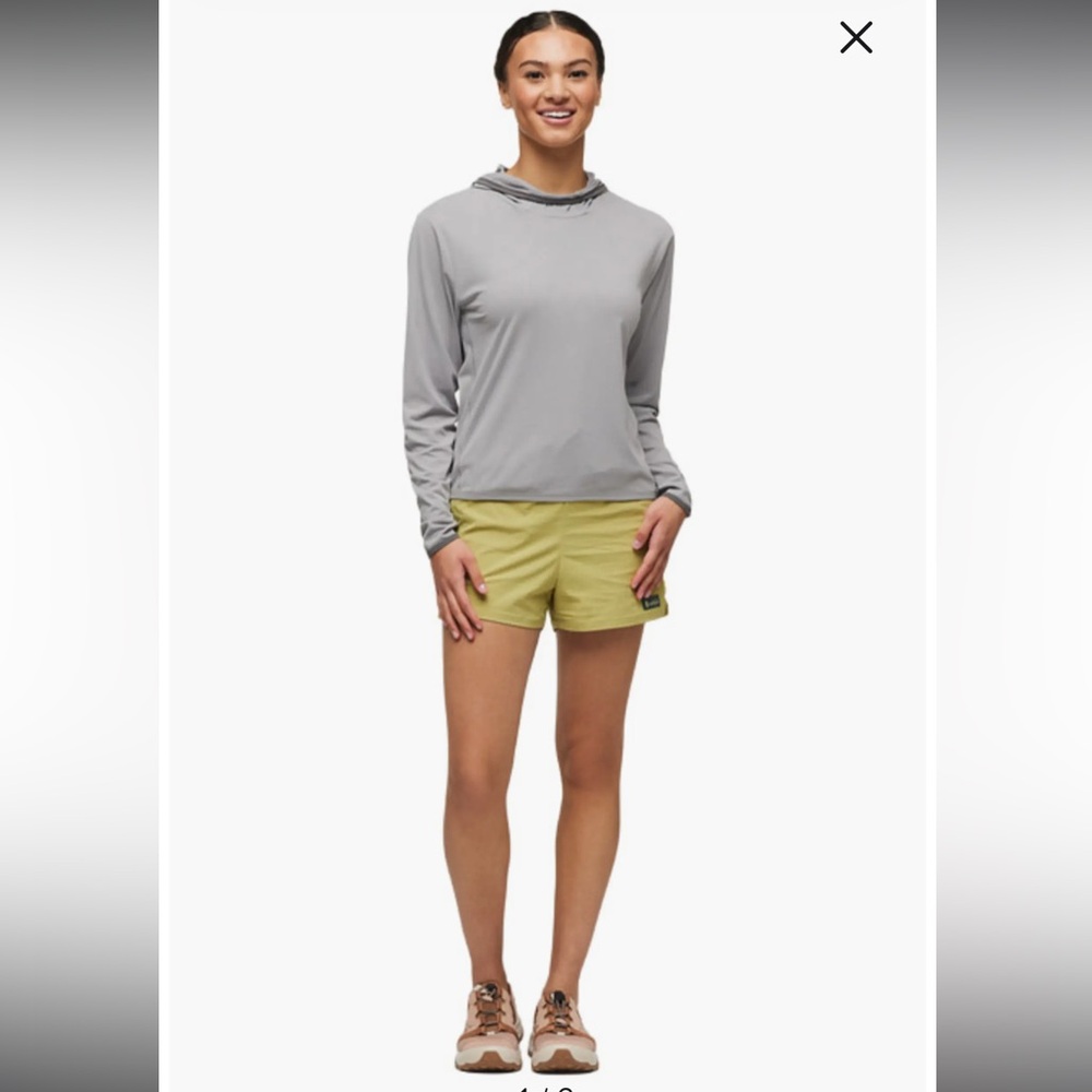 Cotopaxi Women’s Sombra Sun Hoodie UPF Shirt in Smoke Gray M